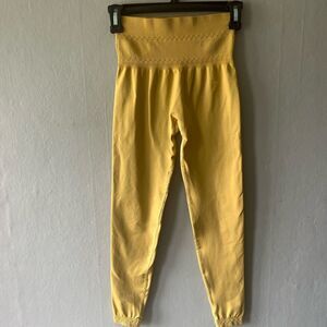 Gymshark Studio Yellow Leggings Size Small